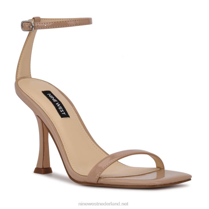 yess sandalen met enkelbandje Nine West 62LB418 antiek taupe patent