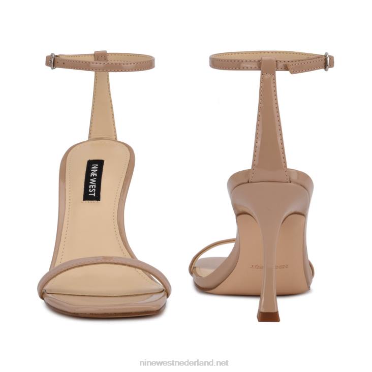 yess sandalen met enkelbandje Nine West 62LB418 antiek taupe patent