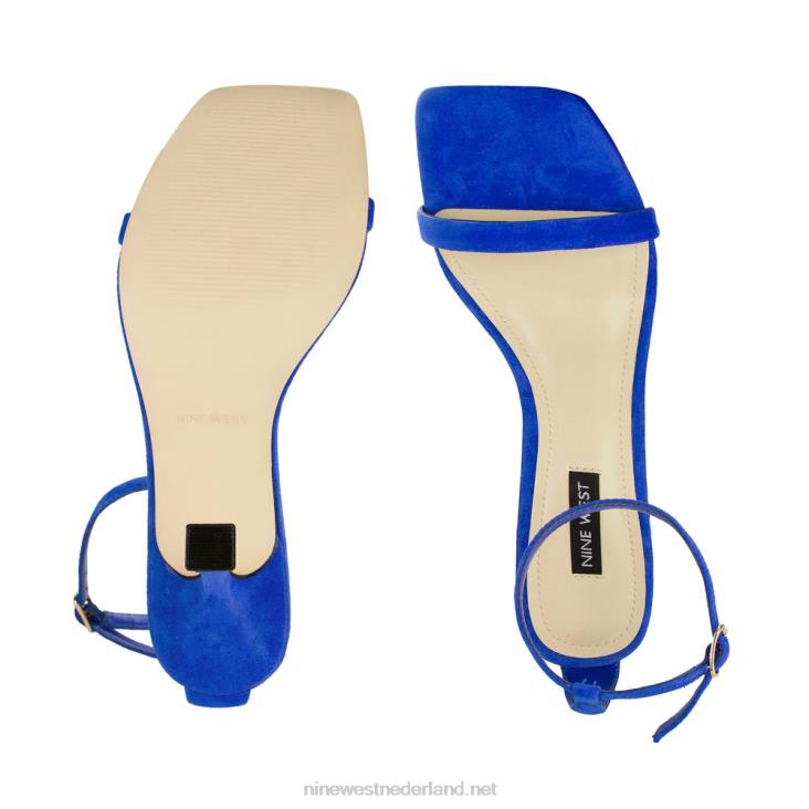 yess sandalen met enkelbandje Nine West 62LB437 middelblauw suède