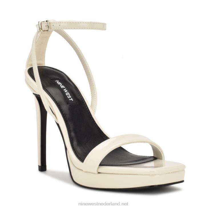 zilo platform sandalen Nine West 62LB330 chique crème patent