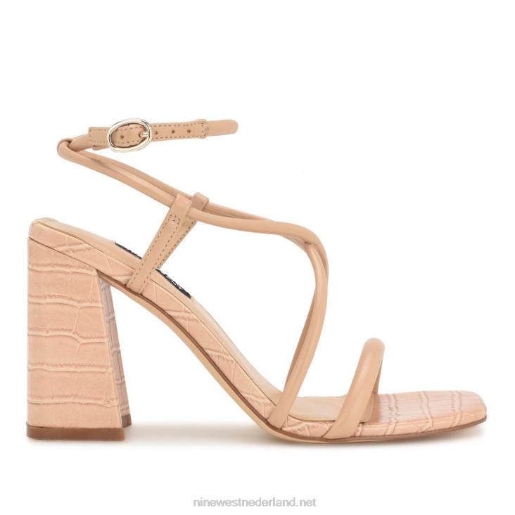 yeera sandalen met bandjes en hakken Nine West 62LB816 warme blos