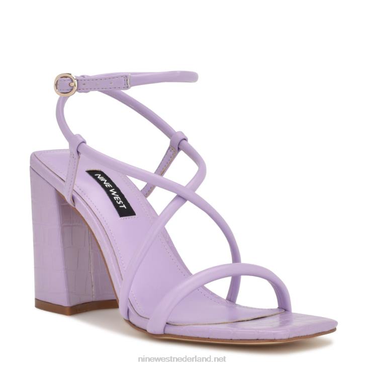yeera sandalen met bandjes en hakken Nine West 62LB818 paars