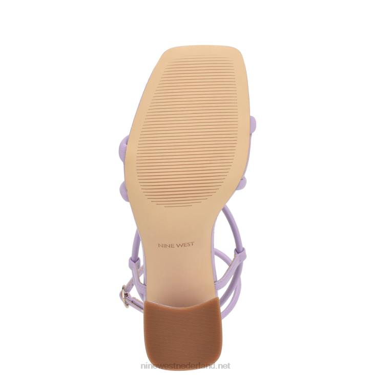 yeera sandalen met bandjes en hakken Nine West 62LB818 paars