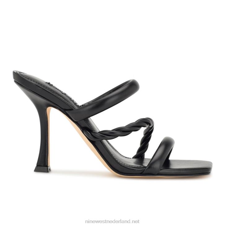 yester sandalen met hak Nine West 62LB834 zwart