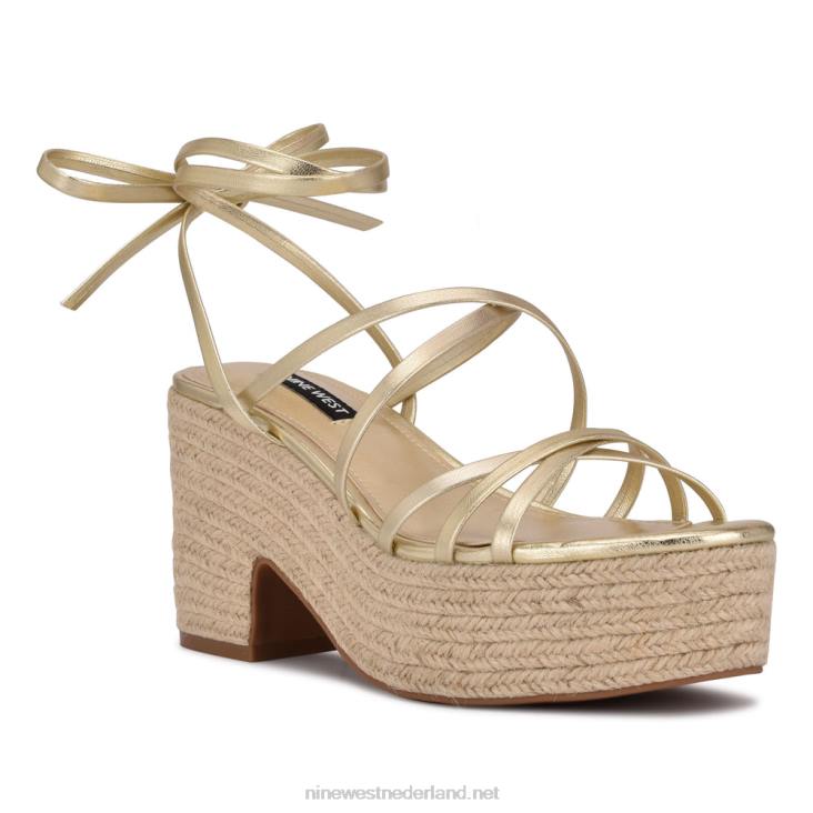 sandalen met plateauzool en enkelbandje van riplee Nine West 62LB850