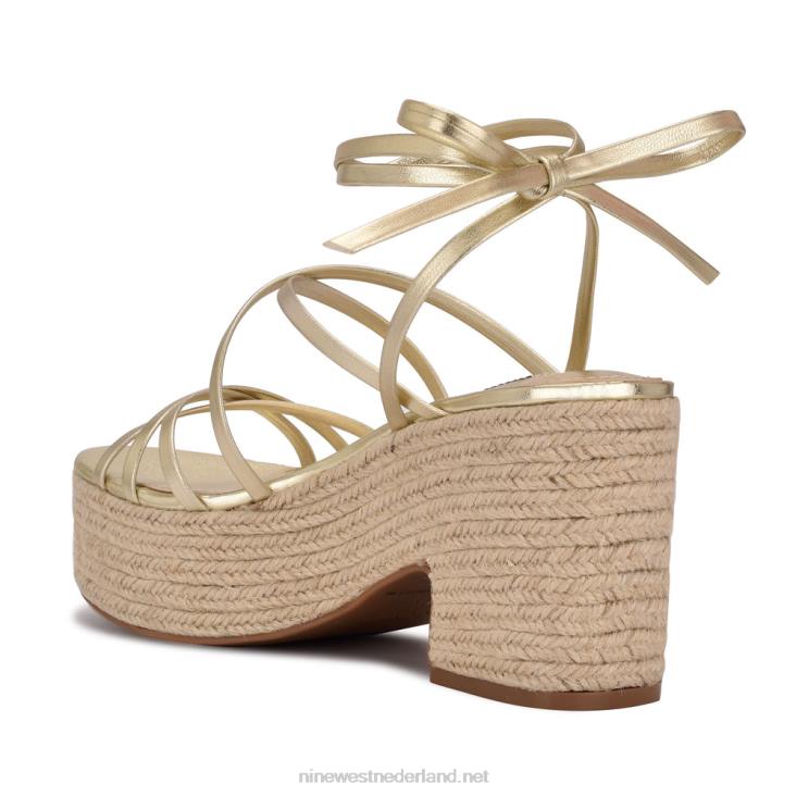 sandalen met plateauzool en enkelbandje van riplee Nine West 62LB850