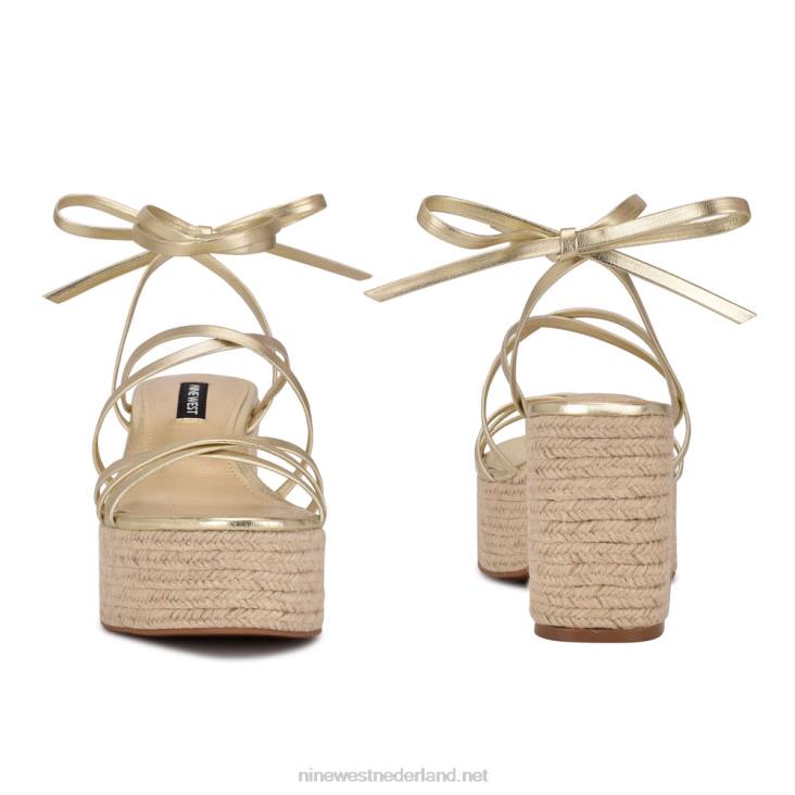 sandalen met plateauzool en enkelbandje van riplee Nine West 62LB850