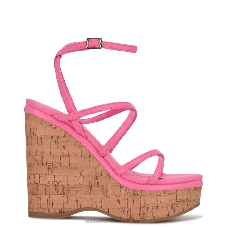 sandalen met rachal-sleehak Nine West 62LB848 roze