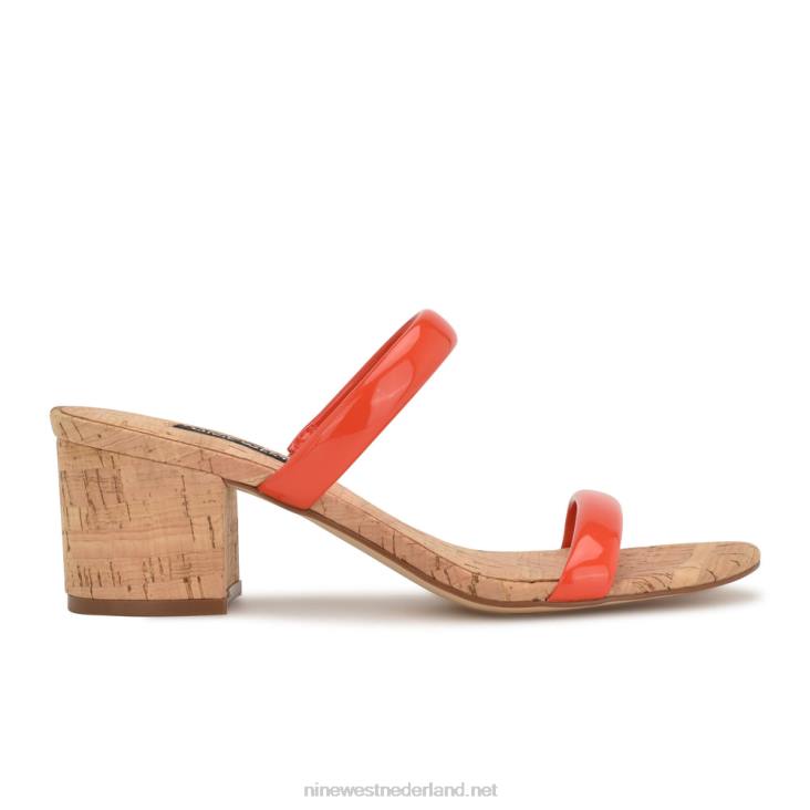 Sandalen met tae-hakken Nine West 62LB804 oranje kurk