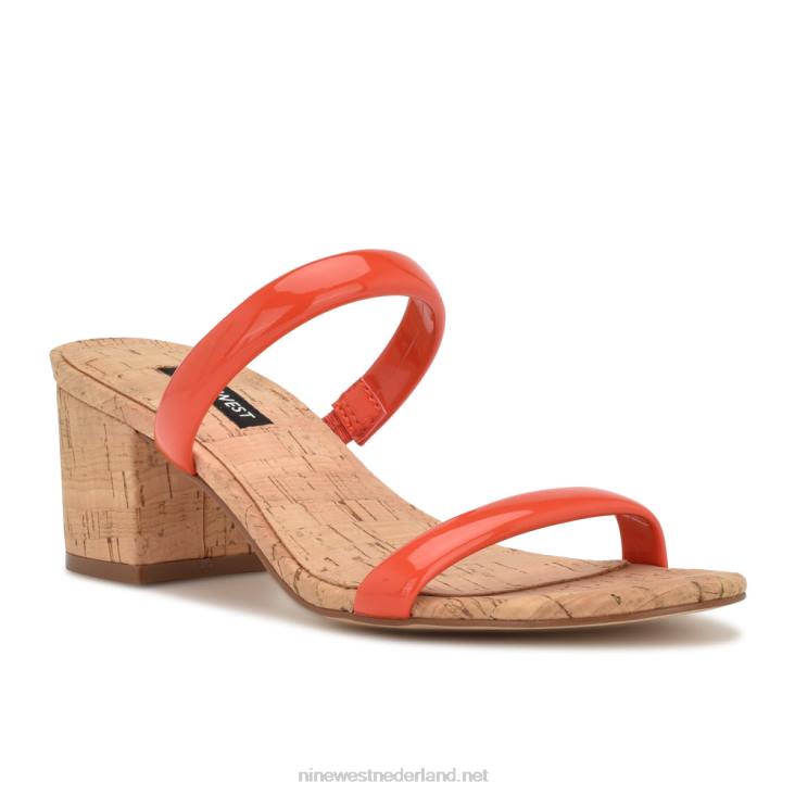 Sandalen met tae-hakken Nine West 62LB804 oranje kurk