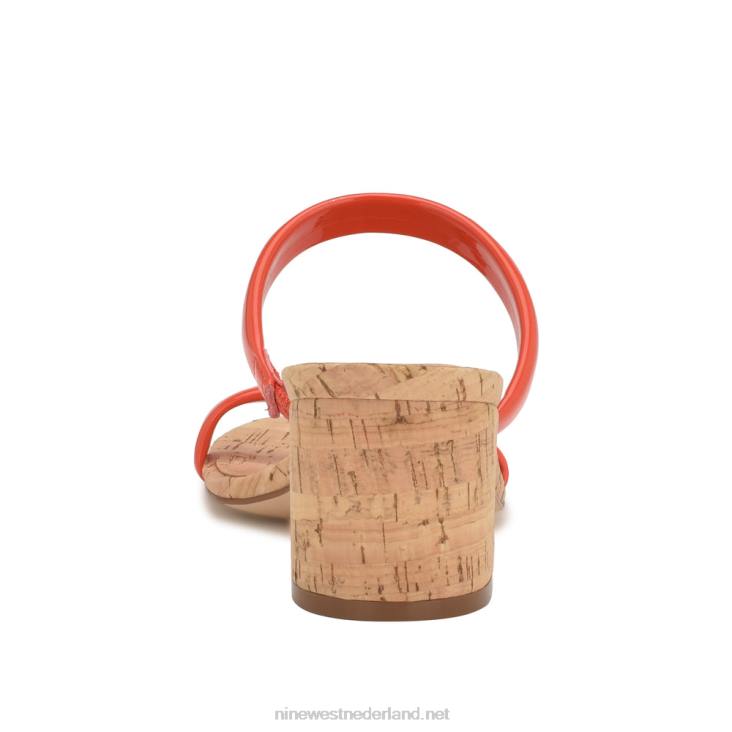 Sandalen met tae-hakken Nine West 62LB804 oranje kurk