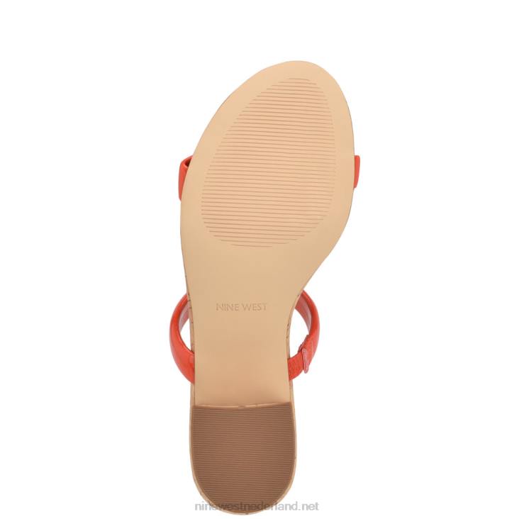 Sandalen met tae-hakken Nine West 62LB804 oranje kurk