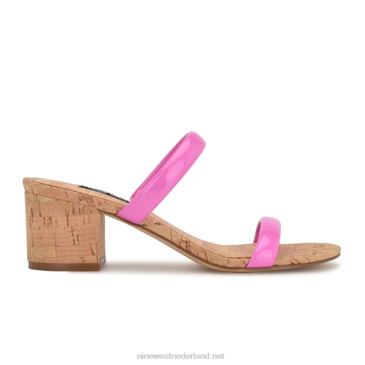 Sandalen met tae-hakken Nine West 62LB805 neon roze kurk