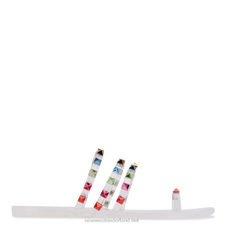 cartee jelly sandalen Nine West 62LB813 duidelijk meerdere