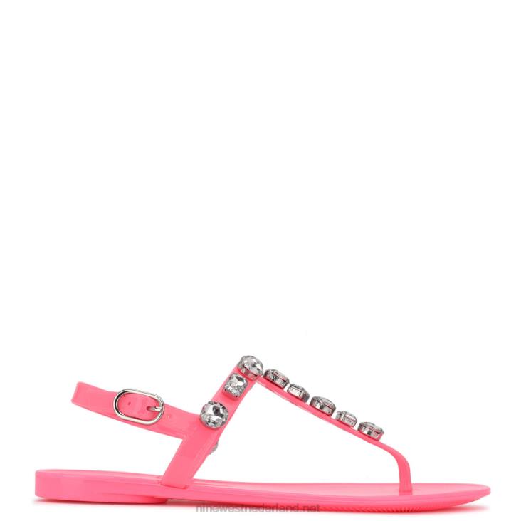 jeneverbessen sandalen Nine West 62LB814 Neon roze