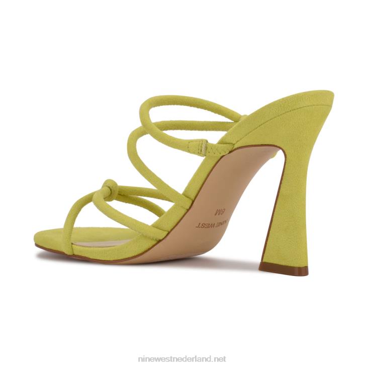 Glijsandalen met kims-hak Nine West 62LB2032 geel suède