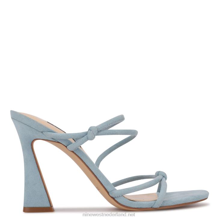 Glijsandalen met kims-hak Nine West 62LB2035 blauw suède