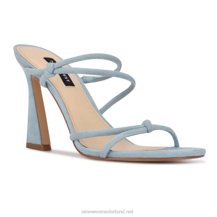 Glijsandalen met kims-hak Nine West 62LB2035 blauw suède