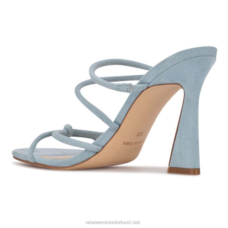 Glijsandalen met kims-hak Nine West 62LB2035 blauw suède