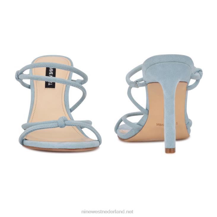 Glijsandalen met kims-hak Nine West 62LB2035 blauw suède