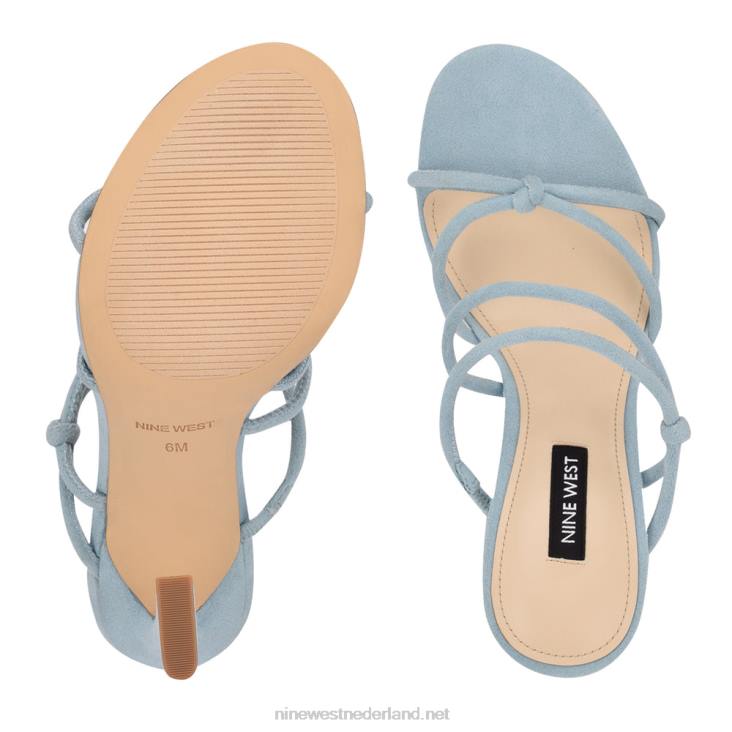 Glijsandalen met kims-hak Nine West 62LB2035 blauw suède