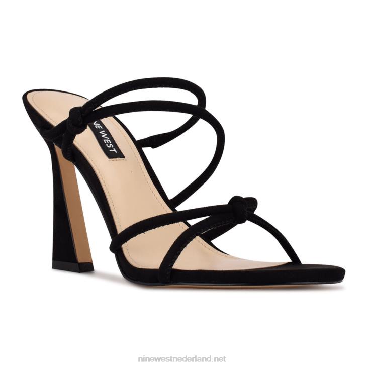 Glijsandalen met kims-hak Nine West 62LB2036 zwart suède