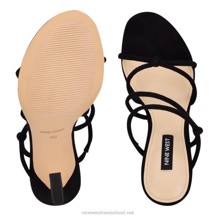 Glijsandalen met kims-hak Nine West 62LB2036 zwart suède