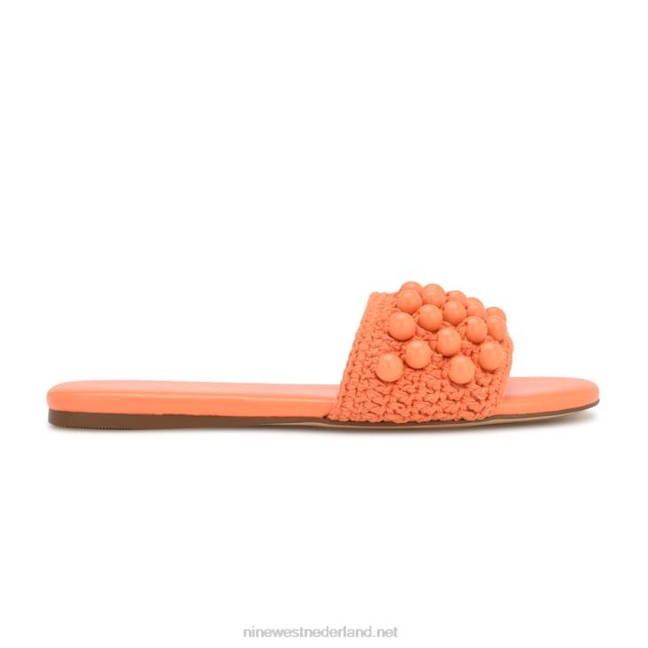 Leelee geweven sandaaltjes Nine West 62LB643 oranje