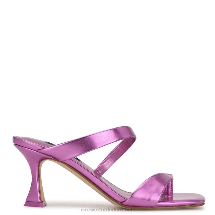 padma sandalen met hak Nine West 62LB1817 roze metaal