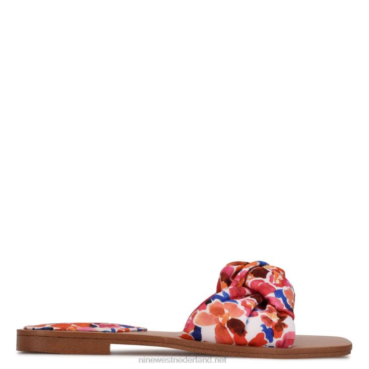 roze sandalen met platte slede Nine West 62LB1015