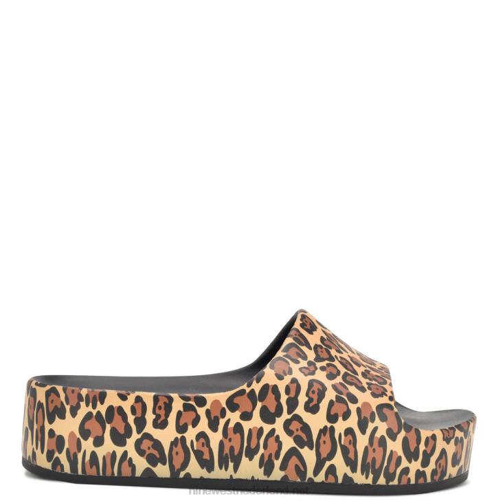 sandalen met glijbaan in het zwembad Nine West 62LB677 gemiddeld natuurlijk