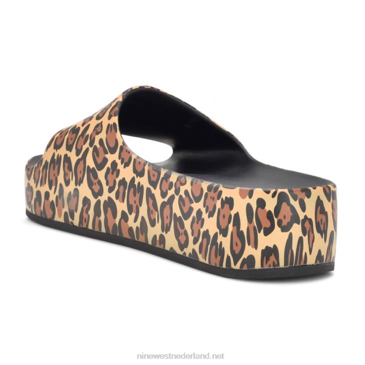 sandalen met glijbaan in het zwembad Nine West 62LB677 gemiddeld natuurlijk