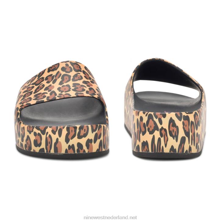 sandalen met glijbaan in het zwembad Nine West 62LB677 gemiddeld natuurlijk