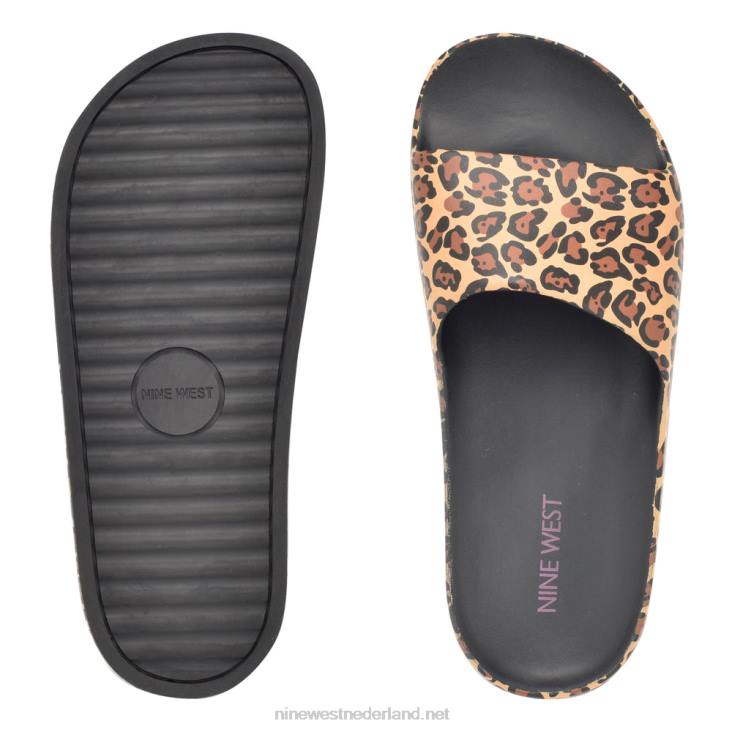 sandalen met glijbaan in het zwembad Nine West 62LB677 gemiddeld natuurlijk