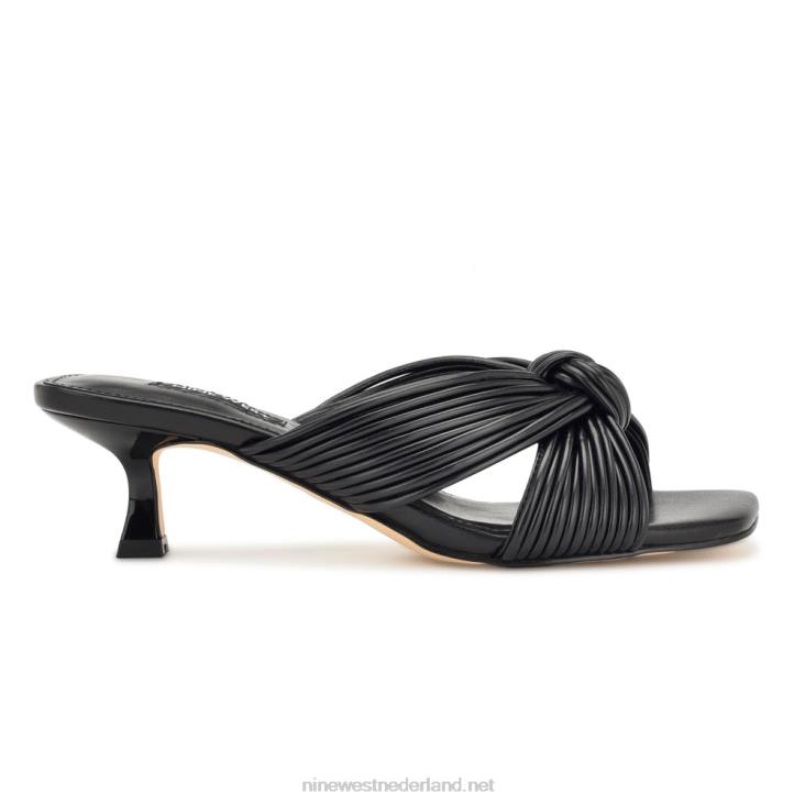 sandalen met narcissen en hak Nine West 62LB1732 zwart