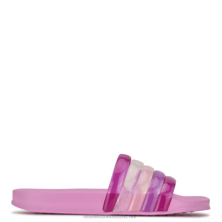 sereniteit sandalen met glijbaan Nine West 62LB715 roze/helder