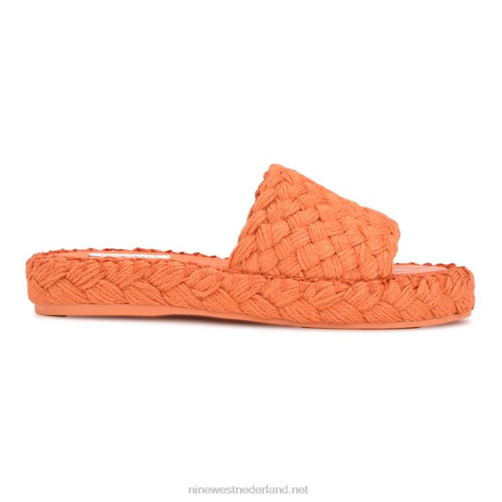 stef geweven slippers Nine West 62LB654 oranje