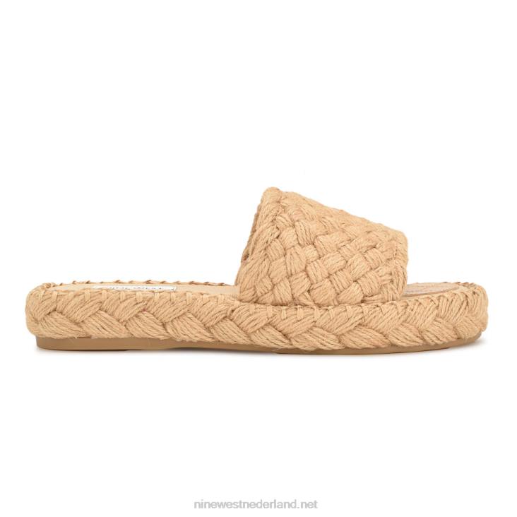 stef geweven slippers Nine West 62LB655 natuurlijk