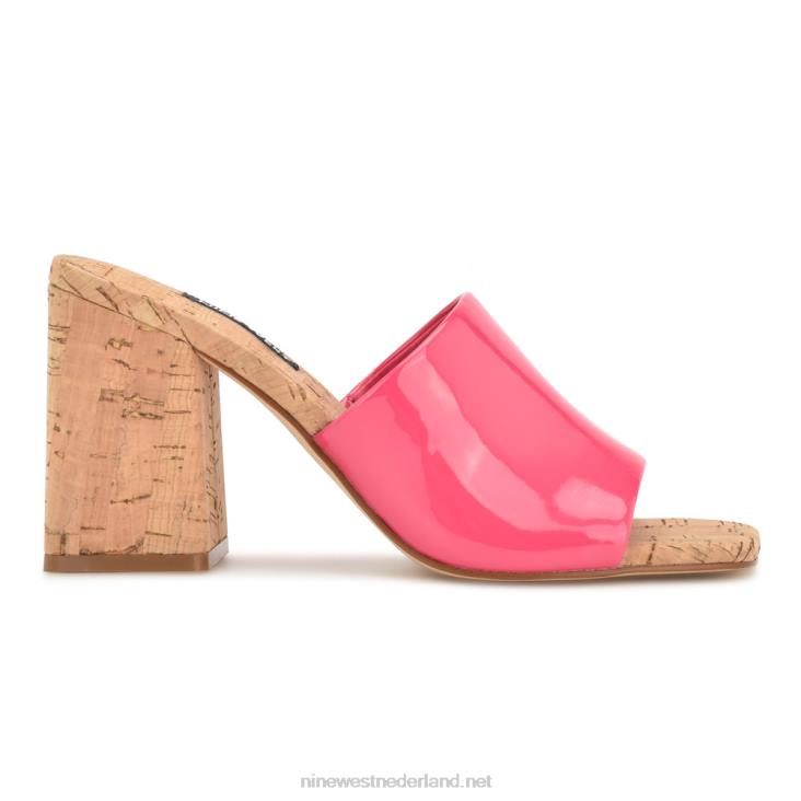 teice sandalen met hak Nine West 62LB668 roze patent