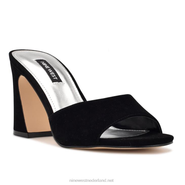 ulala sandalen met hak Nine West 62LB700 zwart suède