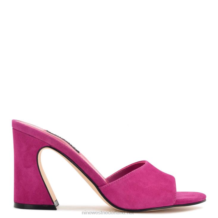 ulala sandalen met hak Nine West 62LB701 roze suède