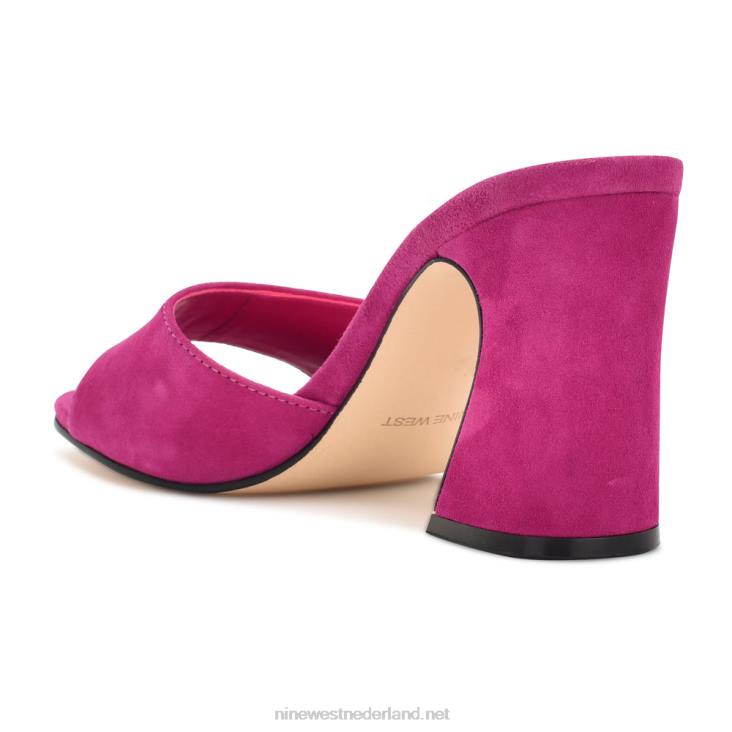ulala sandalen met hak Nine West 62LB701 roze suède