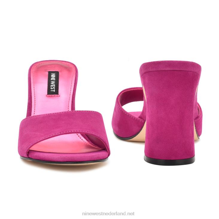 ulala sandalen met hak Nine West 62LB701 roze suède