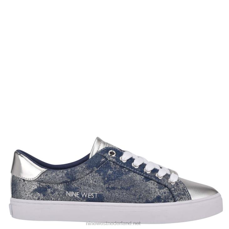 beste casual sneakers Nine West 62LB884 sprankelend denim