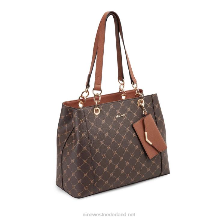 basilicum jetset shopper Nine West 62LB2777 bruin logo/bruin