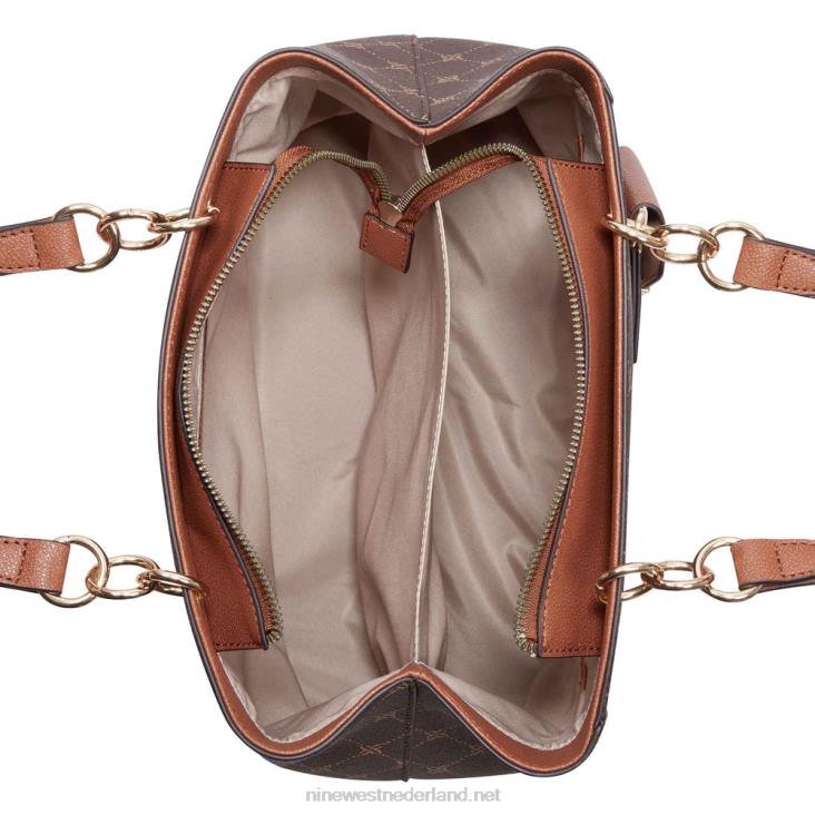 basilicum jetset shopper Nine West 62LB2777 bruin logo/bruin