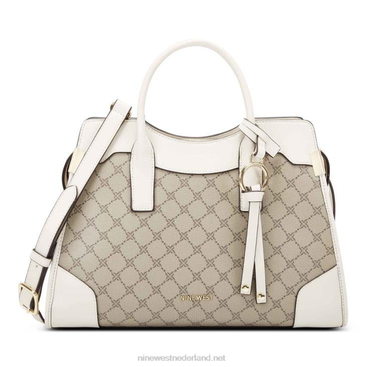 branwen jetset tas Nine West 62LB2799 beige logo/melk