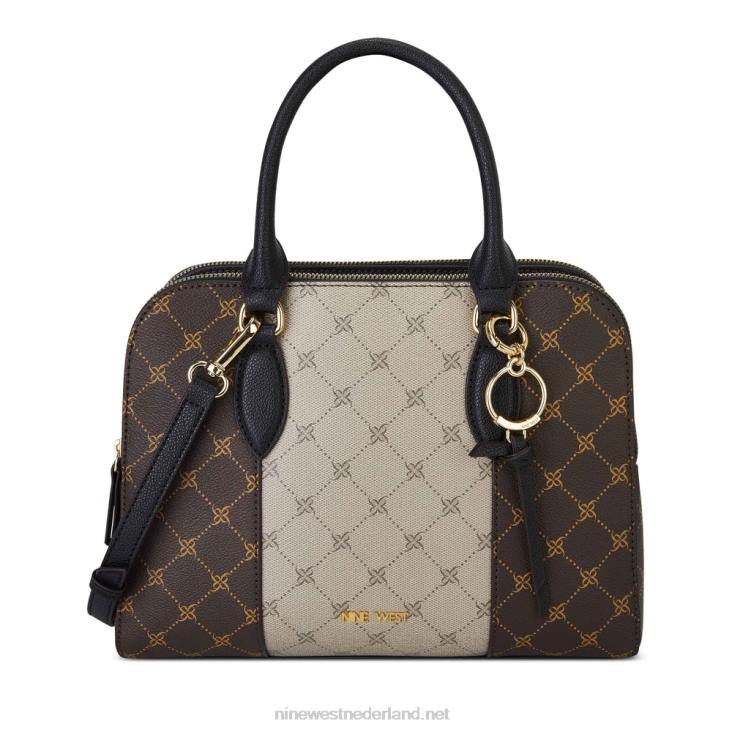 cyra een lijsttas Nine West 62LB2770 hazelaar/bruin logo