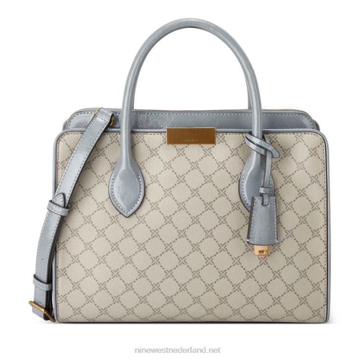 susan jetset tas Nine West 62LB2763 beige logo/leisteen
