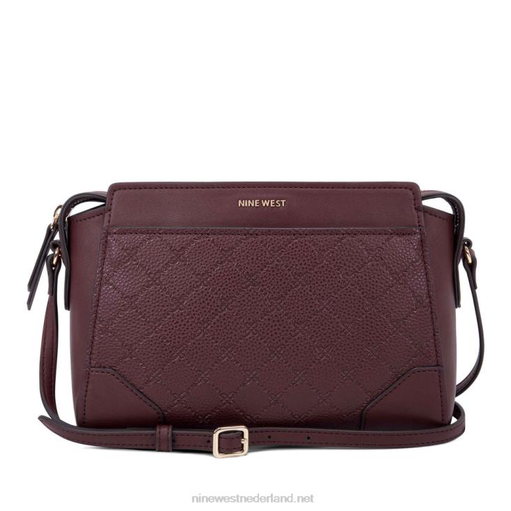 Brooklyn jetset crossbody Nine West 62LB2618 merlot-logo